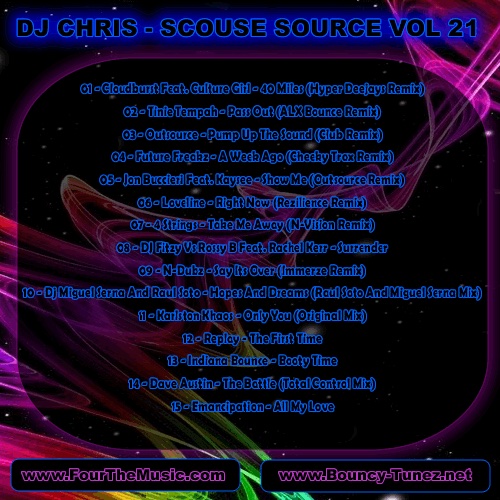 Dj Chris Scouse Source Volume 21 Back
